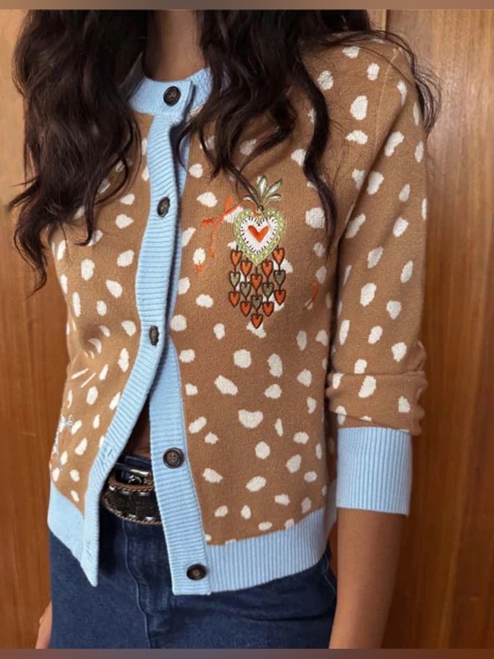NWT Never Fully Dress Deer Print Hollie Cardigan
